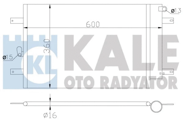 375900 KALE OTO RADYATÖR Конденсатор, кондиционер (фото 1)