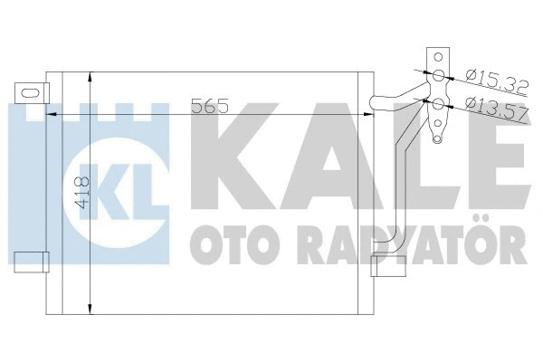 376800 KALE OTO RADYATÖR Конденсатор, кондиционер (фото 1)