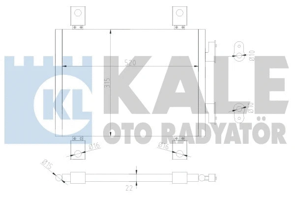 377600 KALE OTO RADYATÖR Конденсатор, кондиционер (фото 1)