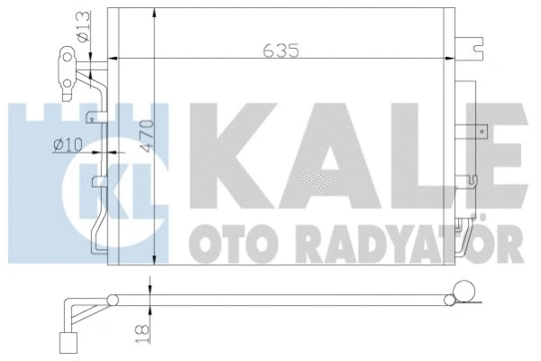 378000 KALE OTO RADYATÖR Конденсатор, кондиционер (фото 1)