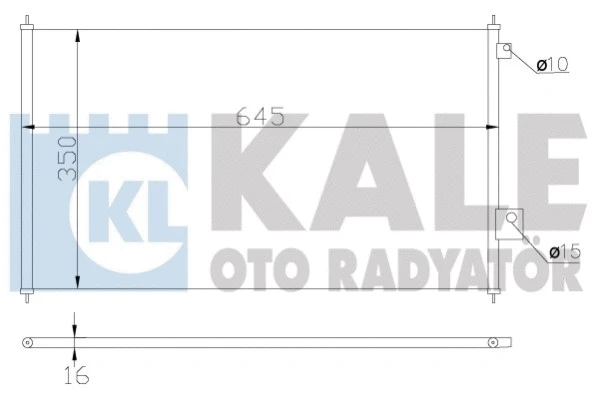 380300 KALE OTO RADYATÖR Конденсатор, кондиционер (фото 1)