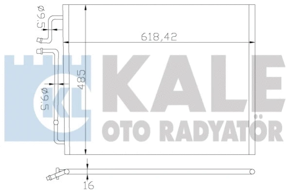 381300 KALE OTO RADYATÖR Конденсатор, кондиционер (фото 1)