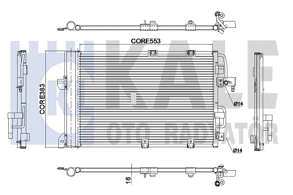 381900 KALE OTO RADYATÖR Конденсатор, кондиционер (фото 1)