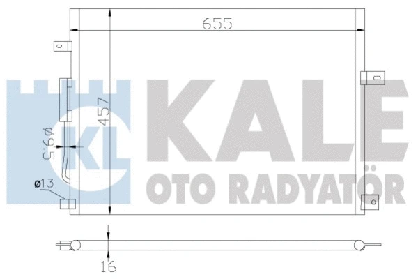 385700 KALE OTO RADYATÖR Конденсатор, кондиционер (фото 1)