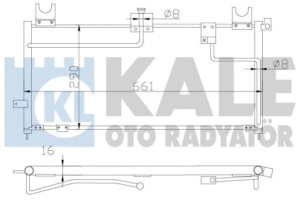 387500 KALE OTO RADYATÖR Конденсатор, кондиционер (фото 1)