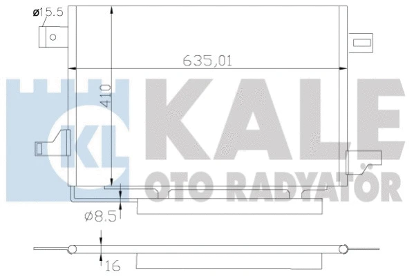 387900 KALE OTO RADYATÖR Конденсатор, кондиционер (фото 1)