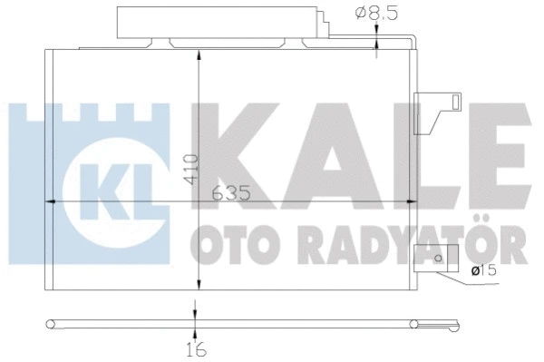 388000 KALE OTO RADYATÖR Конденсатор, кондиционер (фото 1)