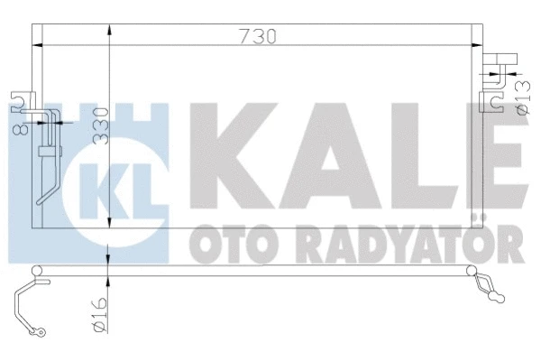 388500 KALE OTO RADYATÖR Конденсатор, кондиционер (фото 1)