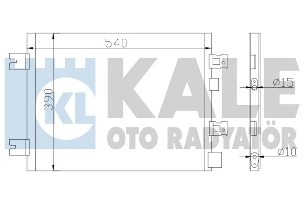 389300 KALE OTO RADYATÖR Конденсатор, кондиционер (фото 1)