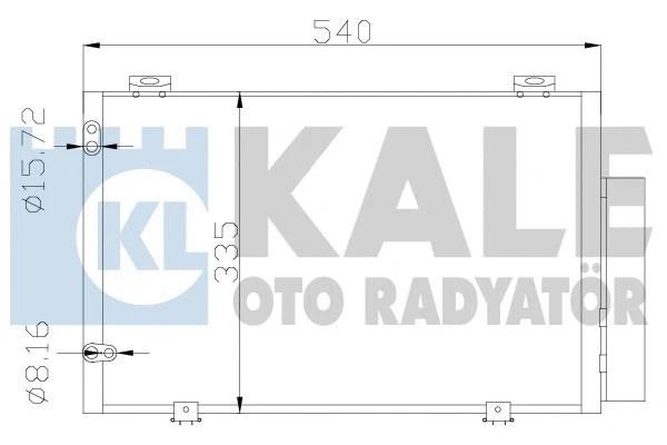 390200 KALE OTO RADYATÖR Конденсатор, кондиционер (фото 1)