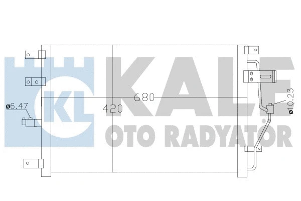 390300 KALE OTO RADYATÖR Конденсатор, кондиционер (фото 1)