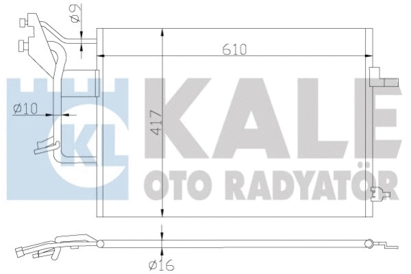 390800 KALE OTO RADYATÖR Конденсатор, кондиционер (фото 1)