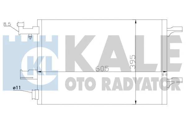 391100 KALE OTO RADYATÖR Конденсатор, кондиционер (фото 1)