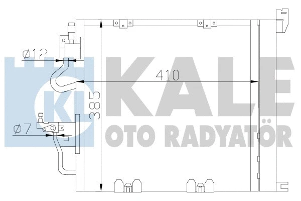 393600 KALE OTO RADYATÖR Конденсатор, кондиционер (фото 1)