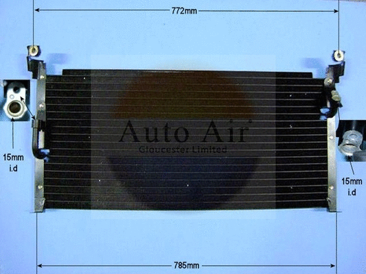 16-1022 AUTO AIR GLOUCESTER Конденсатор, кондиционер (фото 1)