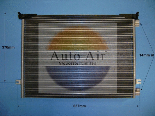 16-1379 AUTO AIR GLOUCESTER Конденсатор, кондиционер (фото 1)