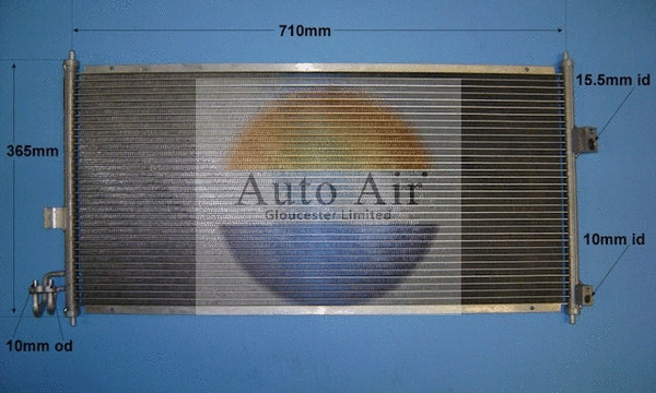 16-6208 AUTO AIR GLOUCESTER Конденсатор, кондиционер (фото 1)