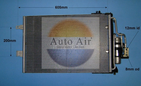 16-6218 AUTO AIR GLOUCESTER Конденсатор, кондиционер (фото 1)