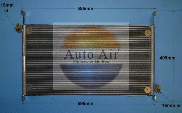 16-9774 AUTO AIR GLOUCESTER Конденсатор, кондиционер (фото 1)