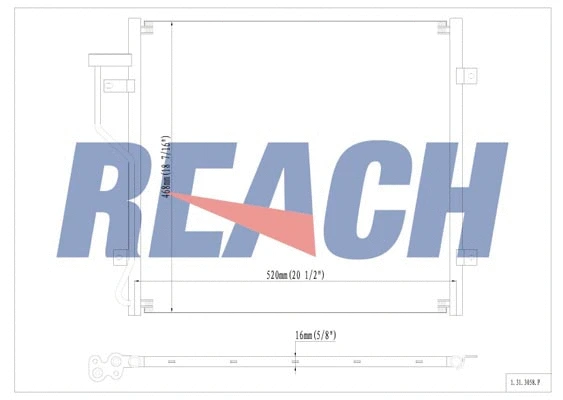 1.31.3058.P REACH Конденсатор, кондиционер (фото 1)