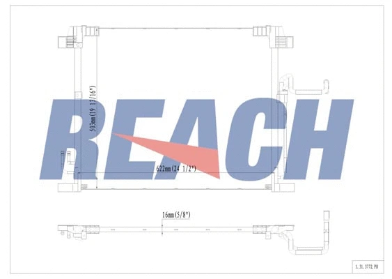 1.31.3772.PH REACH Конденсатор, кондиционер (фото 1)