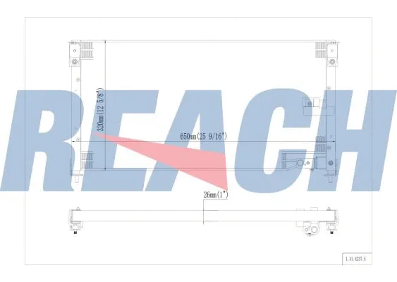1.31.4237.S REACH Конденсатор, кондиционер (фото 1)