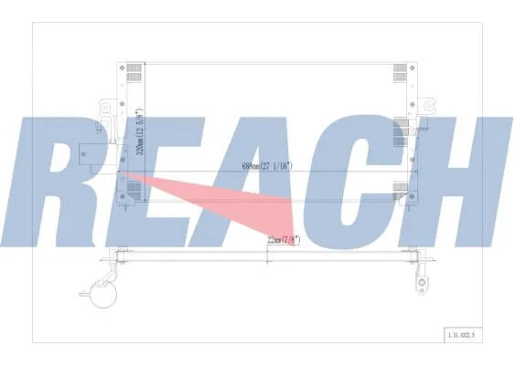 1.31.4322.S REACH Конденсатор, кондиционер (фото 1)