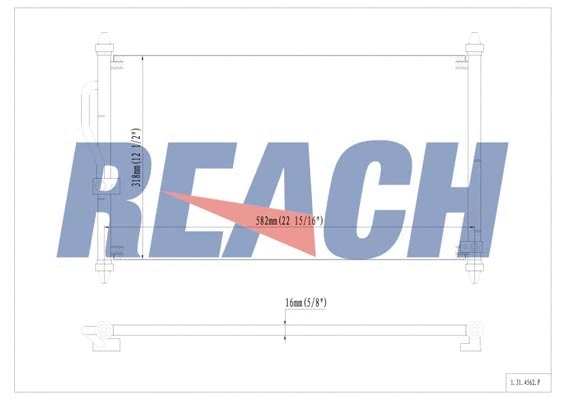 1.31.4562.P REACH Конденсатор, кондиционер (фото 1)