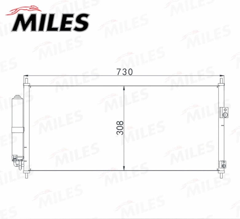 ACCB043 MILES Конденсатор, кондиционер (фото 3)
