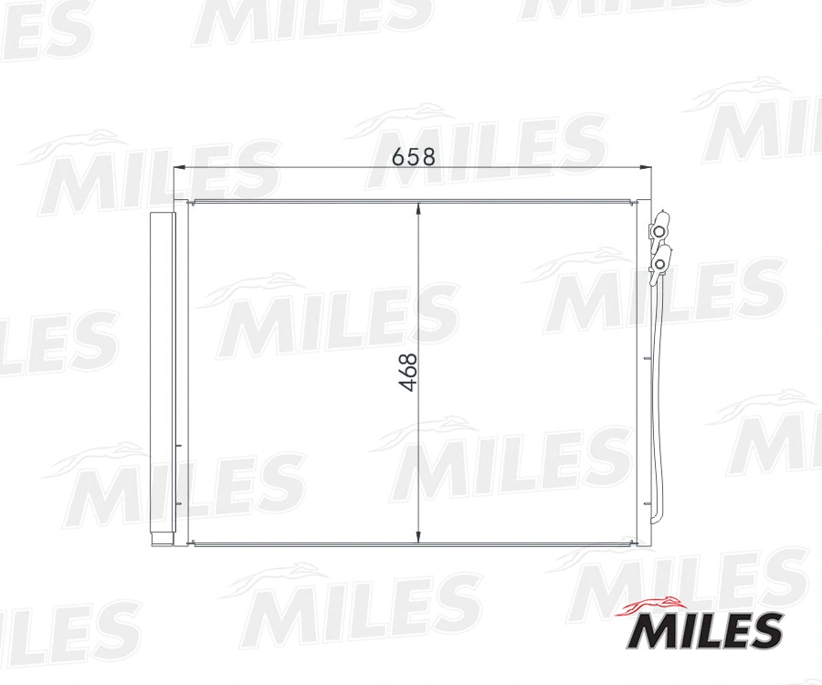 ACCB060 MILES Конденсатор, кондиционер (фото 3)