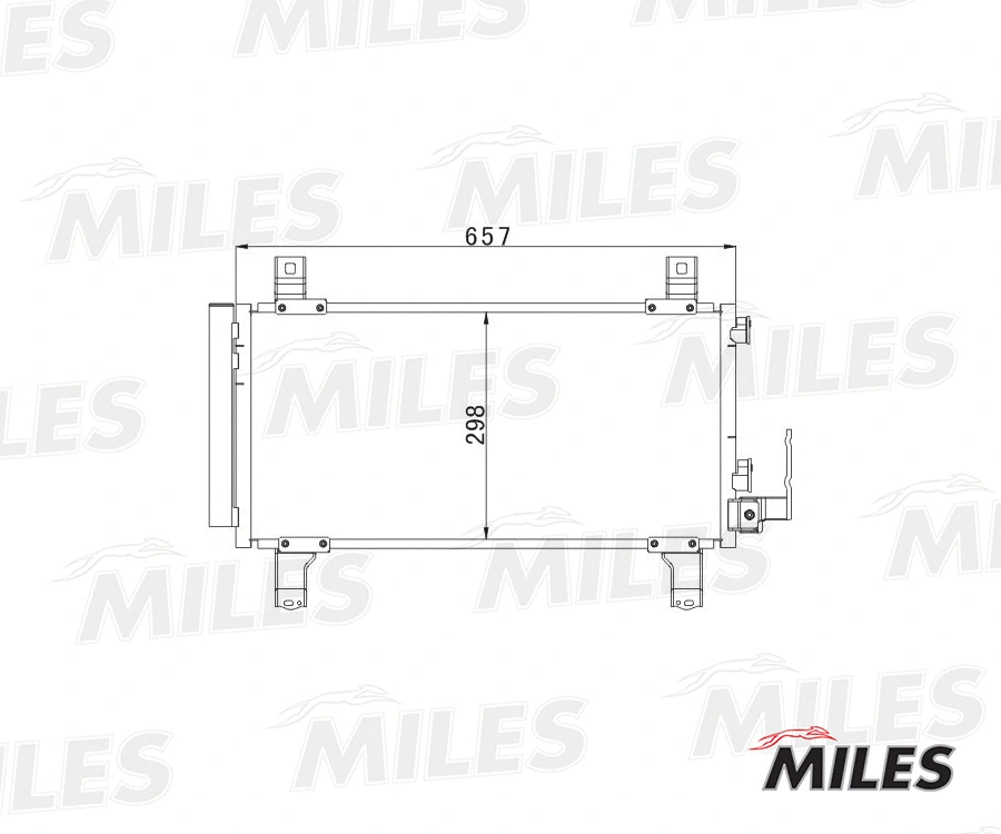 ACCB068 MILES Конденсатор, кондиционер (фото 3)