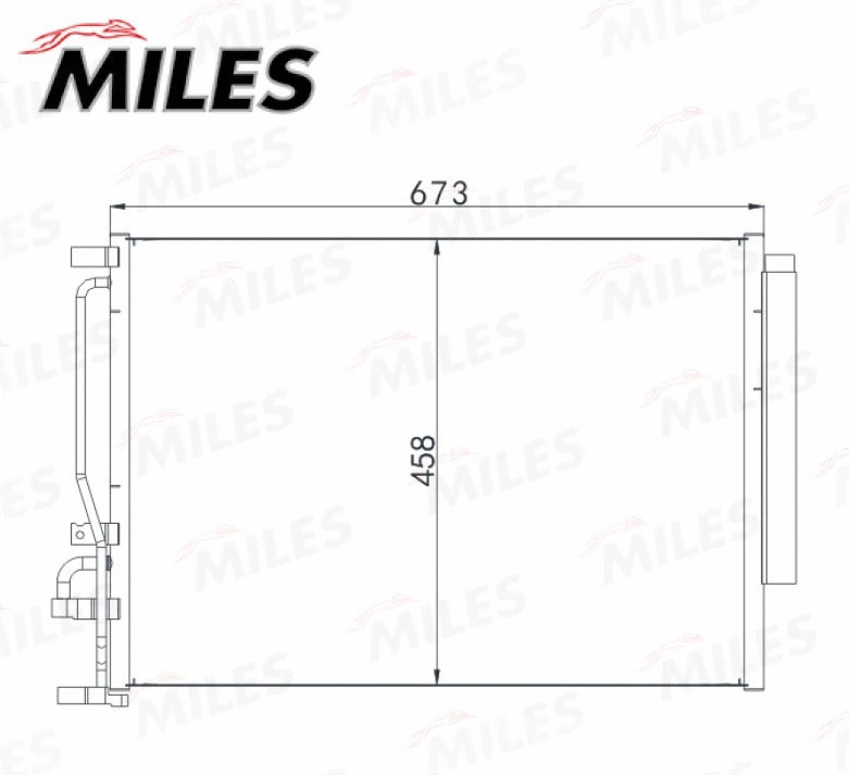 ACCB153 MILES Конденсатор, кондиционер (фото 3)