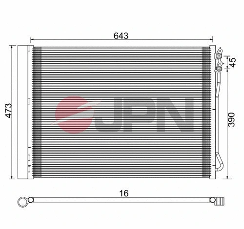 60C9085-JPN JPN Конденсатор, кондиционер (фото 1)