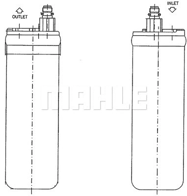 AD 228 000P KNECHT/MAHLE Осушитель, кондиционер (фото 1)