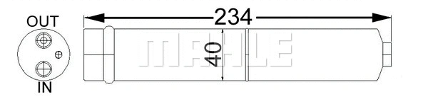 AD 247 000S KNECHT/MAHLE Осушитель, кондиционер (фото 1)