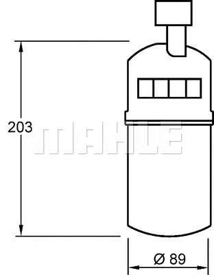 AD 275 000S KNECHT/MAHLE Осушитель, кондиционер (фото 1)