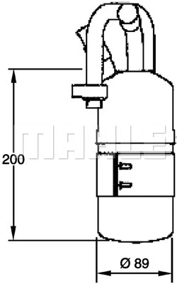 AD 282 000P KNECHT/MAHLE Осушитель, кондиционер (фото 1)