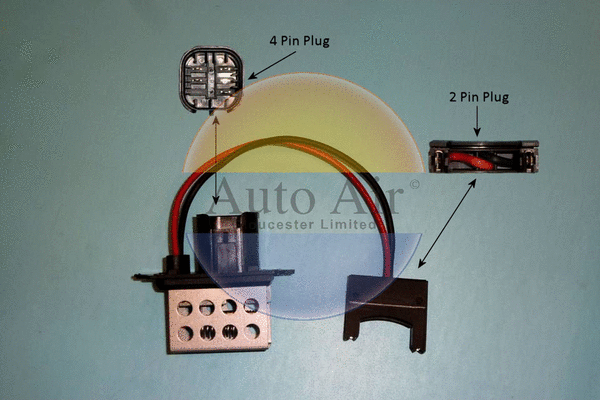 20-0060 AUTO AIR GLOUCESTER Дополнительный резистор, вентилятор кондиционера (фото 1)