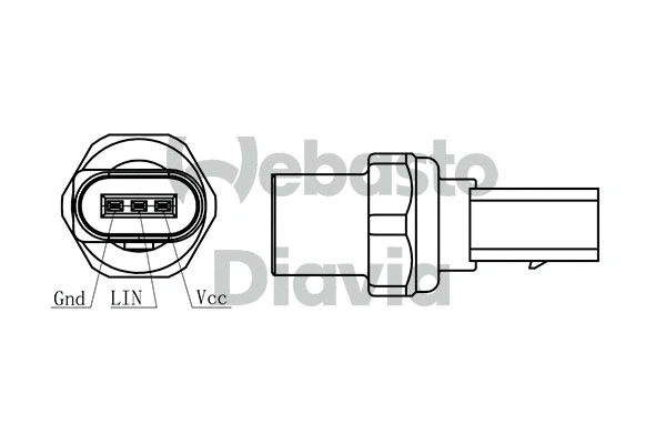 82D0436019MA WEBASTO Пневматический выключатель, кондиционер (фото 2)