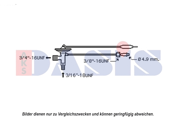 840208N AKS DASIS Расширительный клапан, кондиционер (фото 1)