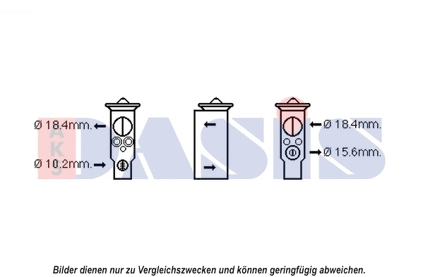 840218N AKS DASIS Расширительный клапан, кондиционер (фото 1)