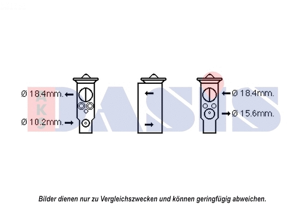 840219N AKS DASIS Расширительный клапан, кондиционер (фото 1)
