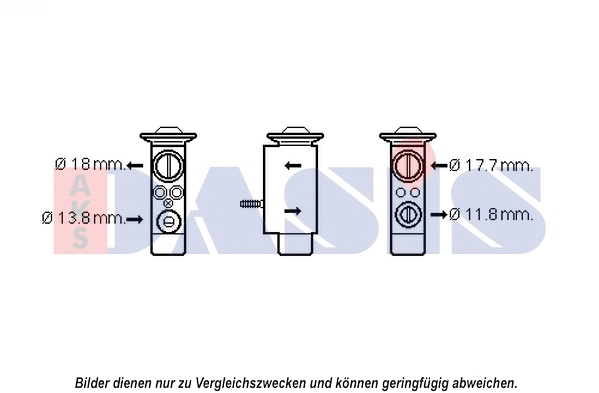 840228N AKS DASIS Расширительный клапан, кондиционер (фото 1)