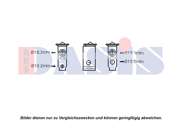 840289N AKS DASIS Расширительный клапан, кондиционер (фото 1)