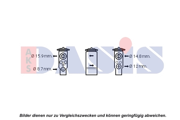 840298N AKS DASIS Расширительный клапан, кондиционер (фото 1)