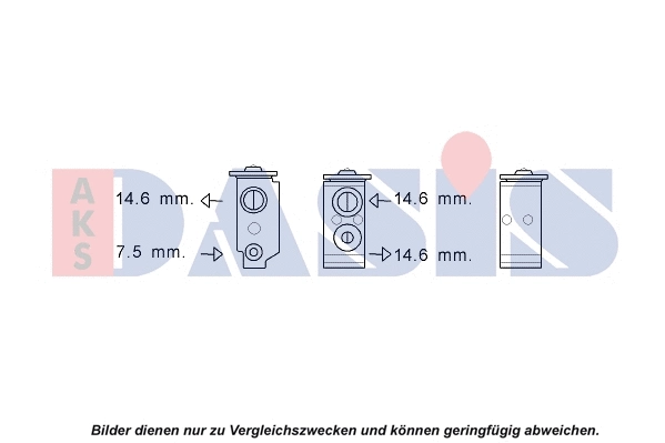 840315N AKS DASIS Расширительный клапан, кондиционер (фото 1)