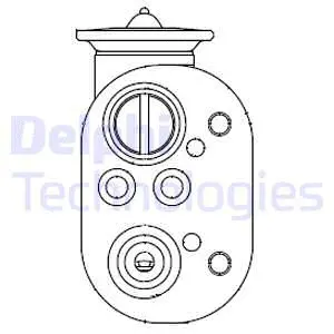 CB1001V DELPHI Расширительный клапан, кондиционер (фото 1)