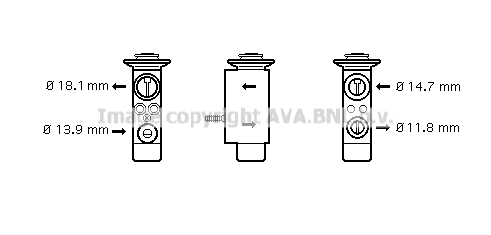 BW1085 AVA Расширительный клапан, кондиционер (фото 1)