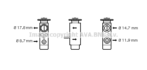 BW1088 AVA Расширительный клапан, кондиционер (фото 1)
