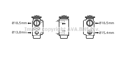 BW1240 AVA Расширительный клапан, кондиционер (фото 1)
